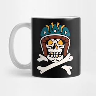 Skull motorcycle biker Mug